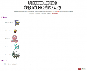 Pokemon Vortex Trading